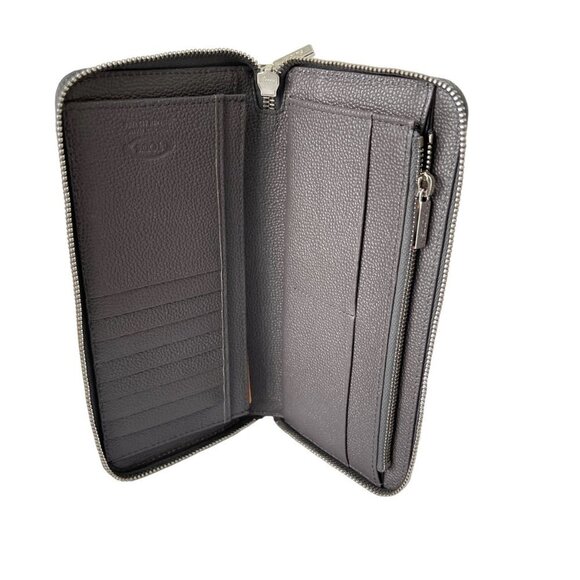 Tod's Italy Black Leather Continental Wallet Nuova Collection,XAMACHA1400GPAQ10 - Picture 9 of 9